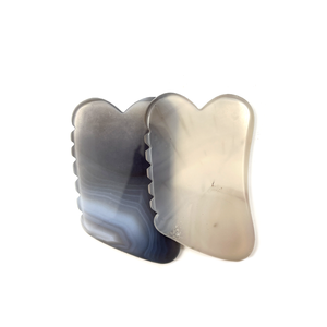Chất lượng cao tự nhiên Agate gua SHA đá Nghi Lễ Agate guasha điêu khắc Massage công cụ cho khuôn mặt và cơ thể - Product Image 5