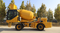 Camion malaxeur à béton diesel auto-alimenté mini SLM4000S de 4m³ de Chine, 91KW avec système hydraulique puissant pour la construction en Algérie