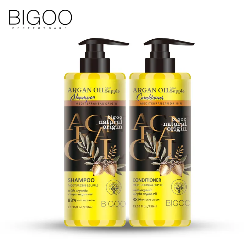 BIGOO Hair Care, Argan Oil Shampoo/Conditioner, Moisturizing & Supple, C13/C14