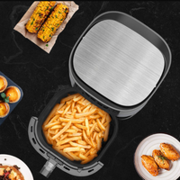 Friteuse à air numérique intelligente multifonctionnelle en acier inoxydable à écran tactile grande capacité 8L 8.5L 9.5L 10L
