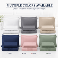Ensemble de draps en microfibre de qualité supérieure, vente en gros, fabricant d'ensembles de literie, ensemble de draps avec service OEM, directement de l'usine