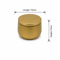 Boîte en métal irrégulière personnalisée pour bougies, pot de luxe en métal pour cadeaux, artisanat, bijoux, accessoires, emballage en vrac