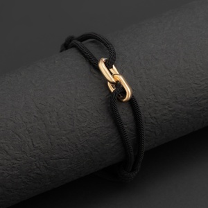 Pulsera de Cuerda de Milán Ajustable con Dijes para Hombre, Estilo Minimalista, para Uso Diario, Joyería de Moda, Accesorios - Product Image 5