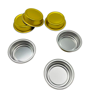 Gobelets de cuisson en aluminium résistants aux hautes températures avec couvercles, capacité 40 ml, qualité alimentaire, jetables pour pouding et desserts