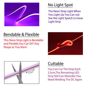 Tira de Luces LED de Neón de Silicona de 5 Metros, 12V, 6mm, Luces LED Abiertas para Negocios, Tiendas, Letreros de Neón Personalizados, Logotipo de Neón Flexible de Silicona - Product Image 5