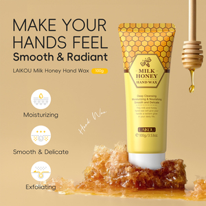 Masque pour les mains au lait et au miel, blanchissant naturel, nourrissant, exfoliant, réparateur, hydratant, cire pour les mains - Product Image 2