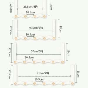 Ganchos para Puerta, Ganchos para Abrigos, Montaje en Pared, Minimalistas, Autoadhesivos, para Colgar Detrás de la Puerta, para Dormitorio - Product Image 5