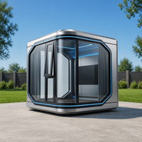 Vente Directe – Maison Capsule de Luxe Préfabriquée, Structure en Acier Léger, Design Moderne, Certifiée CE, Conteneur de Bureau 20 pieds 40 pieds