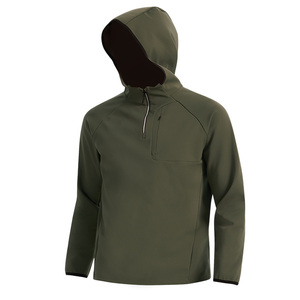 1/4 Zip Thể Thao Trùm đầu Áo Khoác Nhanh Chóng Khô Ngoài Trời Áo Khoác Thể Thao Bán Buôn Chạy Áo Khoác Cho Nam Giới - Product Image 4
