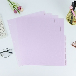 Tùy Chỉnh Trong Suốt A4 Tập Tin Thư Mục Trang Divider 3-Ring Chất Kết Dính 8 <span class=keywords><strong>Tab</strong></span> Chỉ Số Nhựa <span class=keywords><strong>Binder</strong></span> Ngăn Với <span class=keywords><strong>Tab</strong></span> Nhãn - Product Image 3