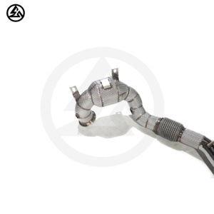Tuyau de descente à haut débit CSZ de haute qualité pour Volkswagen VW <span class=keywords><strong>T</strong></span> Rock <span class=keywords><strong>T</strong></span>-<span class=keywords><strong>ROC</strong></span> 1.5T Tuning système d'échappement catalytique avec enveloppe thermique - Product Image 3