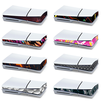 Autocollant de console, bande centrale, côté autocollant pour PS5 SLIM Host couleur anti-rayures, panneau central, film autocollant, peau en vinyle