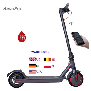 Aovo Pro Escooter magazzino EU DE 350 Watt 36v batteria Smart Controller 2 ruote Escooters Scooter elettrico pieghevole 36v 250w