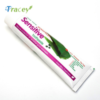 Dentifrice blanchissant pour dents sensibles, protection spécifique, menthe, extrait naturel d'aloès vera, anti-caries, soin profond à domicile