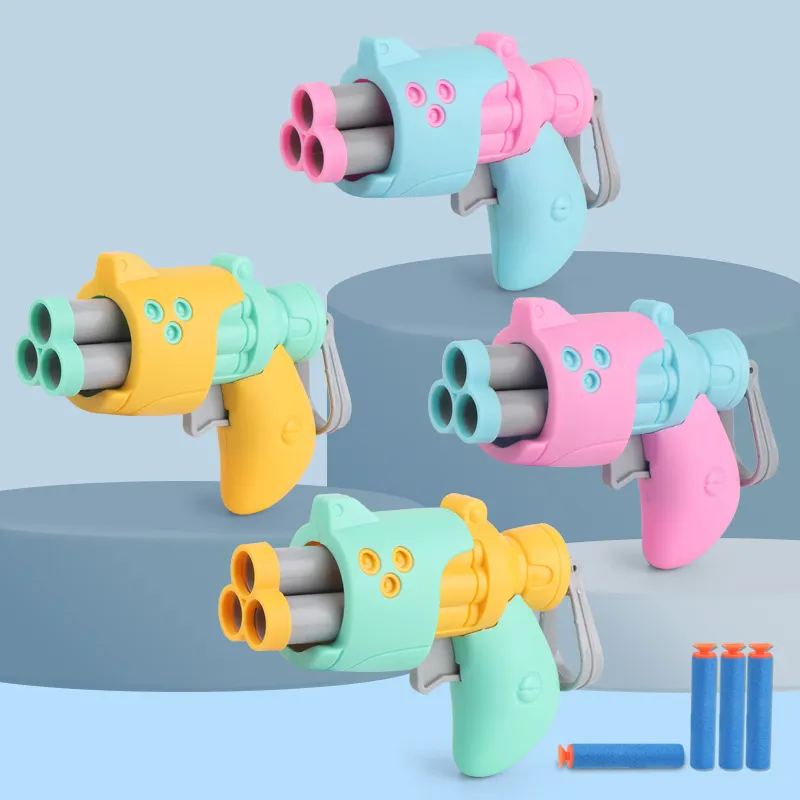 Plastic Safety Launchable Soft Bullet Gun Shooting Game BBS Airsoft Pistol Toy Guns