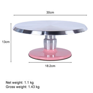 Profesyonel alüminyum alaşım döner <span class=keywords><strong>stand</strong></span>ı çevre dostu pişirme dekorasyon kek pikap <span class=keywords><strong>stand</strong></span>ı - Product Image 2