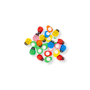 Perline in Legno ILAN Design a Forma di Scarabeo 10mm 24pz Accessorio per Artigianato - Product Image 1