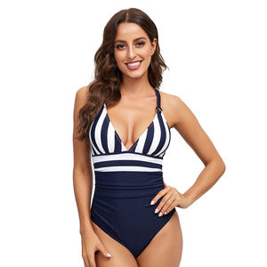 Traje de Baño Enterizo de Nylon <span class=keywords><strong>para</strong></span> Mujer, Diseño Retro y Sexy, Marca Privada con Equipo de I+D, Moldea la Figura, Ideal <span class=keywords><strong>para</strong></span> Vacaciones en Resort - Product Image 5