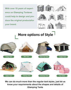 Tente de camping pliable en <span class=keywords><strong>toile</strong></span> très vendue pour les voyages de vacances, le camping hors route, tente de camping pliable - Product Image 5