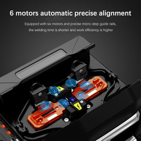 Soudeuse par fusion de fibres optiques M5 à 6 moteurs avec alignement de cœur, batterie escamotable 5200 mAh, fonction Power Bank, OPM et VFL