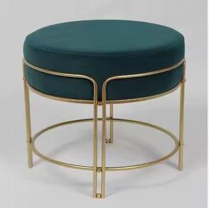 Estilo nórdico moderno Patas de metal Terciopelo alto Industrial Cocina alta Desayuno Restaurante Bar Silla Taburetes de bar - Product Image 1