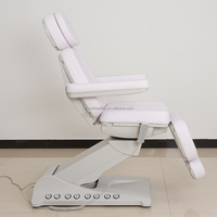 Table de massage de beauté de luxe moderne ajustable pour thérapie, salon de beauté de beauté électrique à 4 moteurs, lit facial, fauteuil pour les pieds