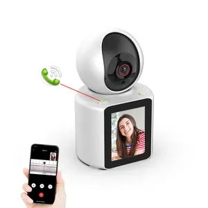 La più recente videocamera per videochiamate Smart con un clic per chiamare HD 2MP Wireless Wifi PTZ Home Baby Monitor con schermo