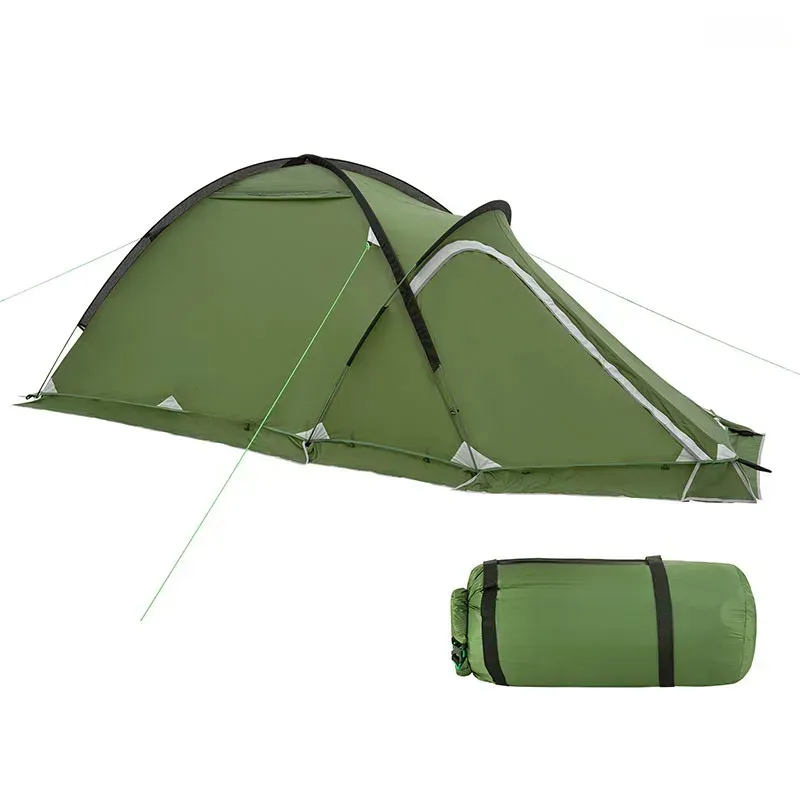 2024 Venta caliente Camping Montañismo Prevención de tormentas de lluvia Tienda de campo para varias personas de doble capa