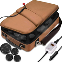 Kit de massage aux pierres chaudes électriques portable, sac chauffant pour pierres de spa, kit professionnel
