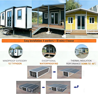 Maison conteneur de luxe extensible ZHONGHAO à 2 chambres, écologique, avec cuisine, salle de bain, bureau, maison mobile préfabriquée modulaire