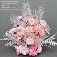 Centres de table de mariage modernes et luxueux faits à la main avec des fleurs en soie, taille personnalisée, fournitures de fête de haute qualité