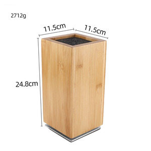 Blocco coltello in legno di 360 gradi ruotabile con magneti esterni e inserti in setola rimovibile spazio per il blocco coltelli - Product Image 6