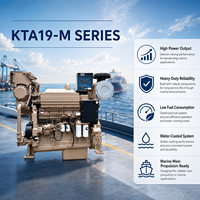 Mesin Diesel Kelautan CCEC K19-M600 447kW 600HP 1800RPM 19L 6 Silinder Turbocharged Aftercooled untuk Kapal Nelayan, Kapal Tunda, dan Kapal Kargo