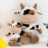 Peluche personnalisée Vache Mignonne, Jouet en Peluche Doux au Toucher pour Enfants, Vente en Gros pour Boutiques de Cadeaux