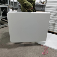 Tables pliantes rectangulaires portables en plastique blanc de 72 pouces (6 pieds, 180 cm) pour événements et mariages, disponibles en 4 pieds, 5 pieds et 6 pieds