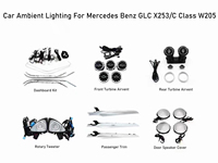Éclairage d'ambiance intérieur LED 64 couleurs Symphony pour Mercedes Benz C/A/E/GLC/CLA W205 W118 W213 X253 W118 – Amélioration