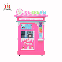 Distributeur automatique de crème glacée molle intelligent automatique à jetons commercial Robot distributeur automatique de gelato congelé en libre-service extérieur