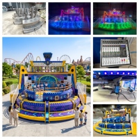 Attraction de parc d'attractions Nova Rides, machine Disco Tagada, 24 places, manège Disco Tagada DT-24-SC1
