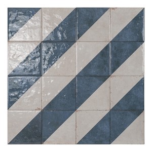 Carreaux bleus Bari 15x15 cm, brillants, bords irréguliers, épaisseur 8,5 mm - Product Image 3