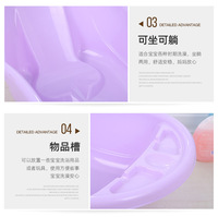 Produits pour bébés nouveau-nés 0,6 kg/pièce Corée Vente Polypyrène Noir Adorable Biodégradable 57 cm Baignoire gonflable pour bébé en forme de canard