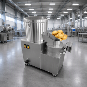 Commercial Rotary Batch Potato <strong>Peeler</strong> 304 Stainless Steel Water Spray Mobile Wheels Low Damage Root <strong>Veg</strong> <strong>Peeler</strong> Hotel Canteen - Product Image 4