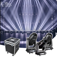 Projecteur LED mobile programmable DMX compact RX en promotion, RGB 4-en-1, avec gobos, portable pour églises, auditoriums et spectacles
