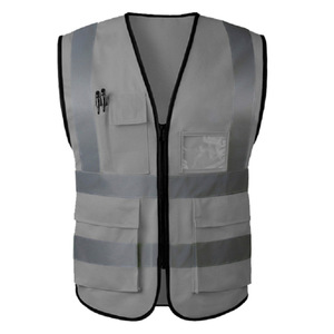 Bán buôn biểu tượng tùy chỉnh khả năng hiển thị cao phản xạ vest an ninh công nghiệp xây dựng phản quang an toàn làm việc vest với túi - Product Image 5