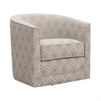 Fauteuil pivotant en tissu velours, design nordique moderne et simple, structure en bois massif, pieds en métal, pour salon