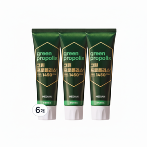 Dentifricio alle Erbe alla Menta Fresca 100g, Confezione da 6, Sconto Speciale, Aroma Propoli, per Tutta la Famiglia, Uso Domestico - Product Image 1