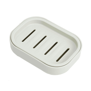 Creative Double Layer Drain Soap <b>Box</b> for Home Portable ABS <b>Large</b> Storage Rack for Laundry Soap White Bathroom Soap Storage - Product Image 1