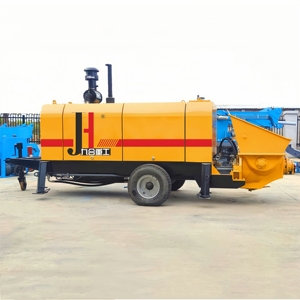 Pompe à béton mobile sur remorque JIUHE, moteur diesel 40 50 60 80, pompe à béton portable sur remorque - Product Image 4