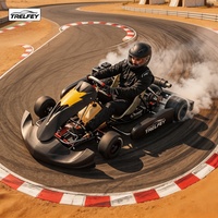 Go Kart de Gasolina para Adolescentes, Pista de Carreras, 225cc, 4 Tiempos, 9.5HP, Karting con Pedales, Alto Rendimiento, Freno de Disco Hidráulico, Certificado CE, para Adultos