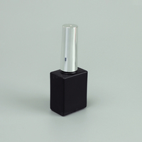 Flacons noirs de 10 ml en verre rose UV personnalisés de haute qualité pour cosmétiques, vernis à ongles, huiles essentielles, avec bouchon rose et pinceau