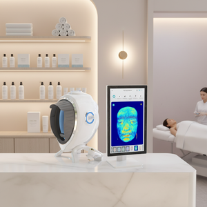 Máquina de Análise de Pele HD de Alta Precisão de 21,5 polegadas, Analisador Facial de Pele com Tecnologia de <span class=keywords><strong>10</strong></span> Espectros, Logotipo/Cor de Tinta Gratuitos - Product Image 2